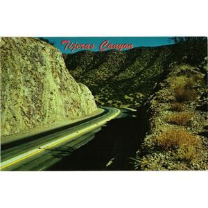 Tijeras‎ Canyon Route 66 Postcard Vintage Unposted